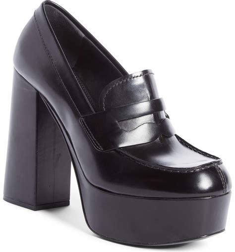 prada loafers high heel|prada loafers girls.